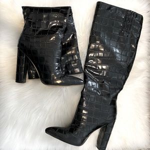 High under knee boots